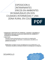 Exposicion a Contaminantes Atmosfericos en Ambientes Intramurales En