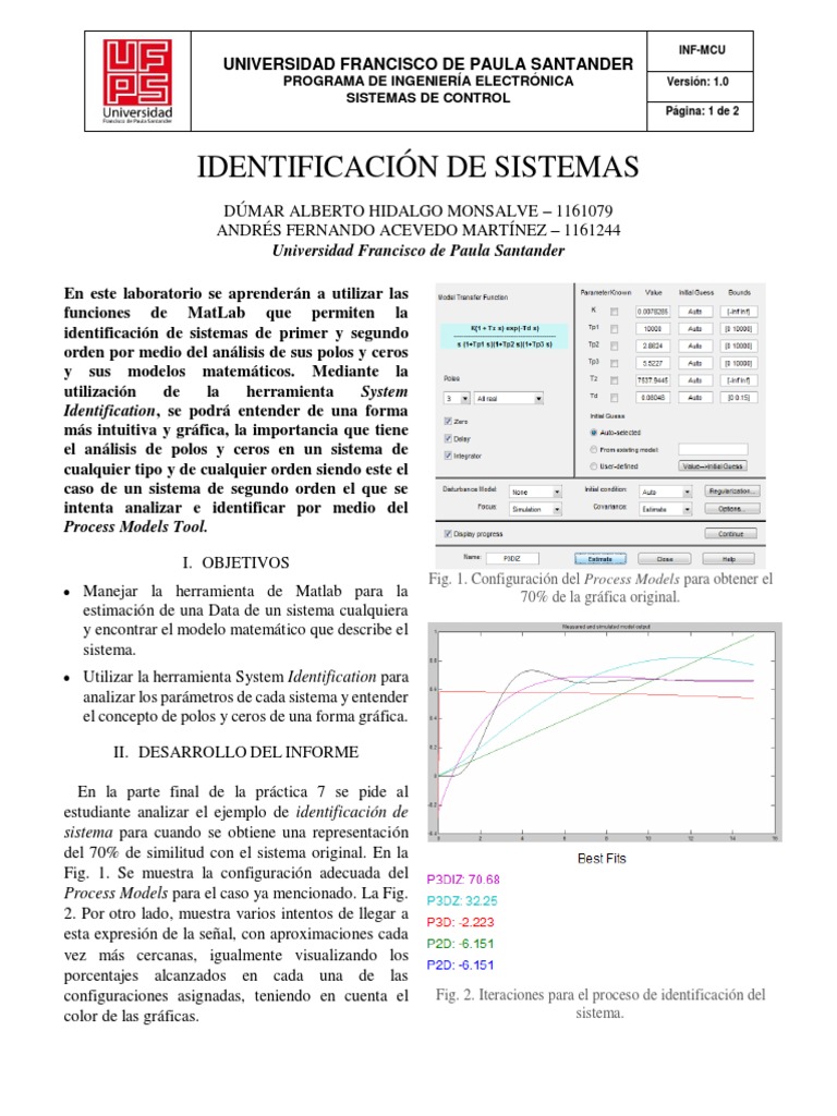 Identificación de Sistemas con Matlab | PDF | Matlab | Sistema de control