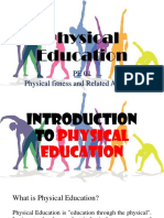 Physical Education: PE 01 Physical Fitness and Related Activities