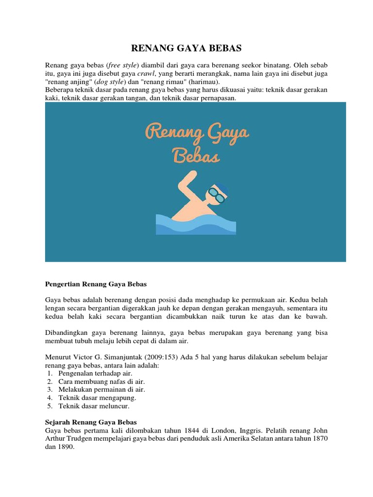 Materi Renang
