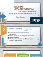 Lingkungan Dan Anggaran Akuntansi Pemerintah