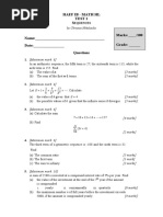 Test 1. Sequences