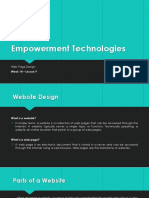 Empowerment Technologies: Web Page Design