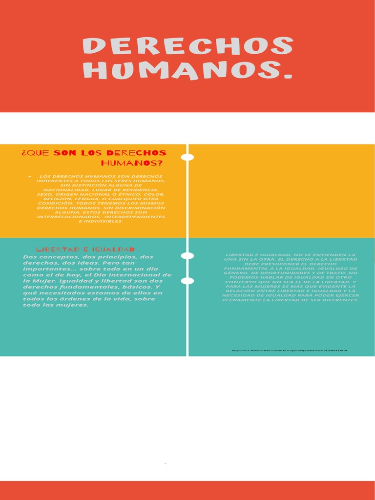 Derechos Humanos: Igualdad y Libertad | PDF | Igualdad de género ...