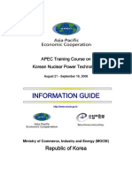 APEC Training Course on Korean Nuclear Power Technology Guide