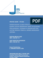 Perencanaan Ulang Struktur Rumah Susun Sederhana Sewa (Rusunawa) Penjaringan I Surabaya Dengan Metode Sistem Rangka Pemikul Momen Menengah (SRPMM)