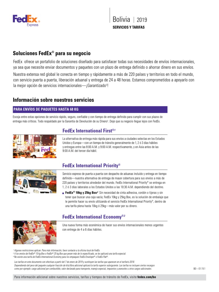 Fedex Rates All Es Bo PDF | PDF | Masa | El comercio internacional