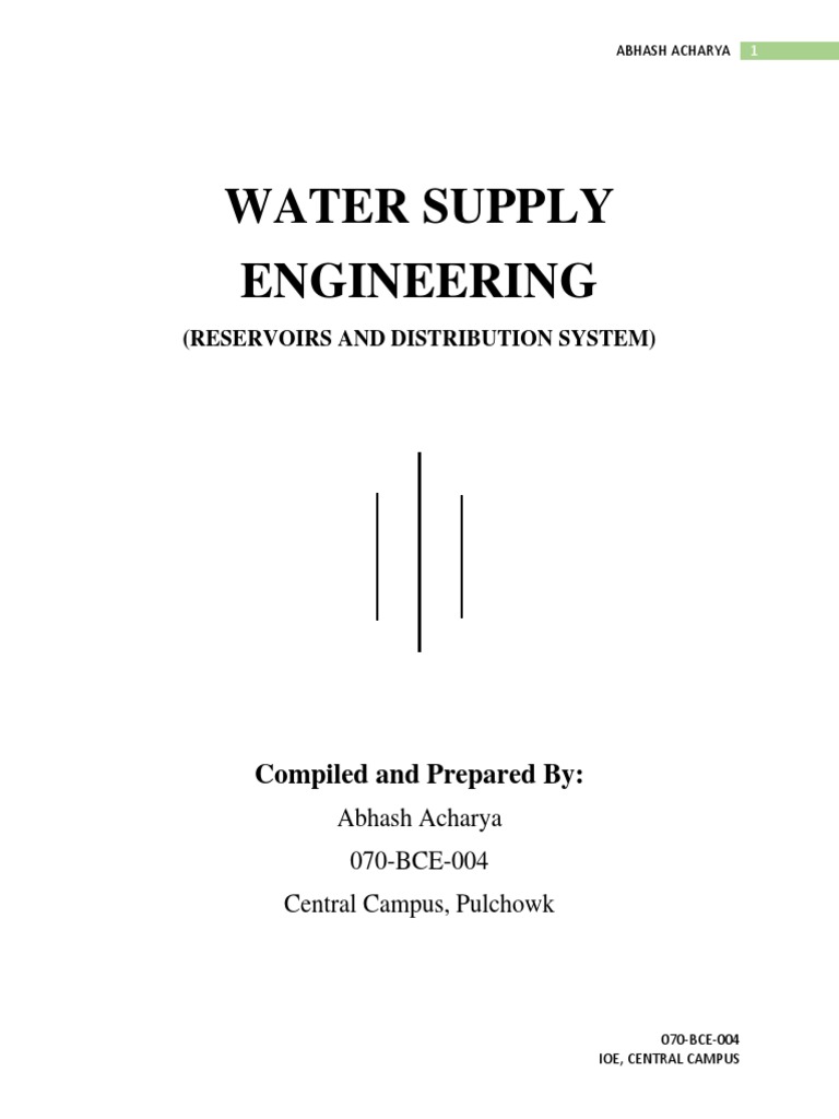 Water Supply Engineering Overview | PDF | Chemical Engineering ...