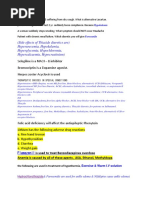 Side Effects of Thiazide Diuretics Are) Hyperurecemia, Hypokalemia, Hyperglycemia, Hypochloremia, Hypercalcaemia, Hypocreatinism