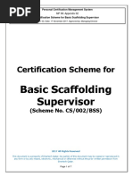 714 92 Certification Scheme For Basic Scaffolding Supervisor Rev 02 PDF