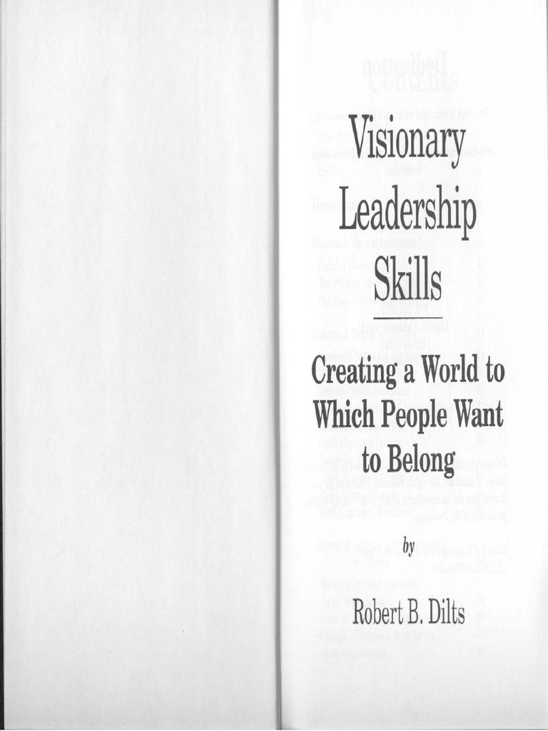 (Ebook NLP) Robert Dilts Visionary Leadership Skills PDF PDF