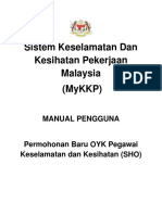 User Manual(BM)SHONew Pemohon