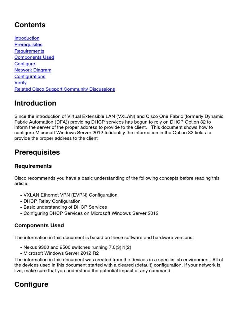 Configuring Microsoft Windows Server 2012 DHCP | PDF | Ip Address ...