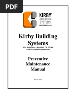 Kirby Building Systems: Preventive Maintenance Manual