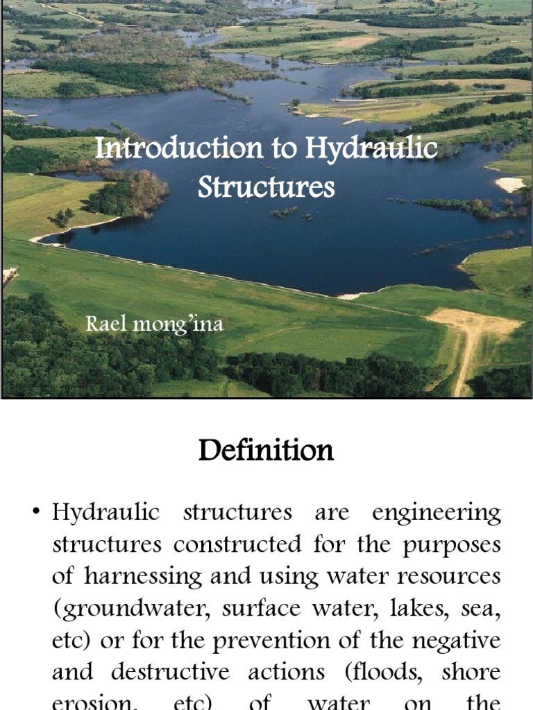 1 Introduction To Hydraulic Structures PDF Dam Spillway