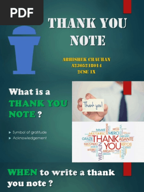 Thank You Note