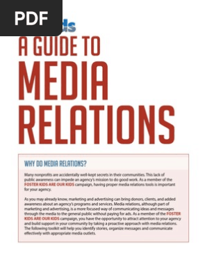 A Guide to Media Relations