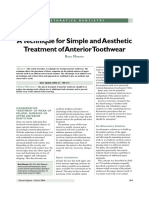 Simpleandaethetictreatmentforanteriortoothwear PDF