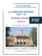 B SC Admission Booklet