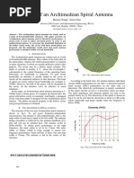 Design of An Archimedean Spiral Antenna