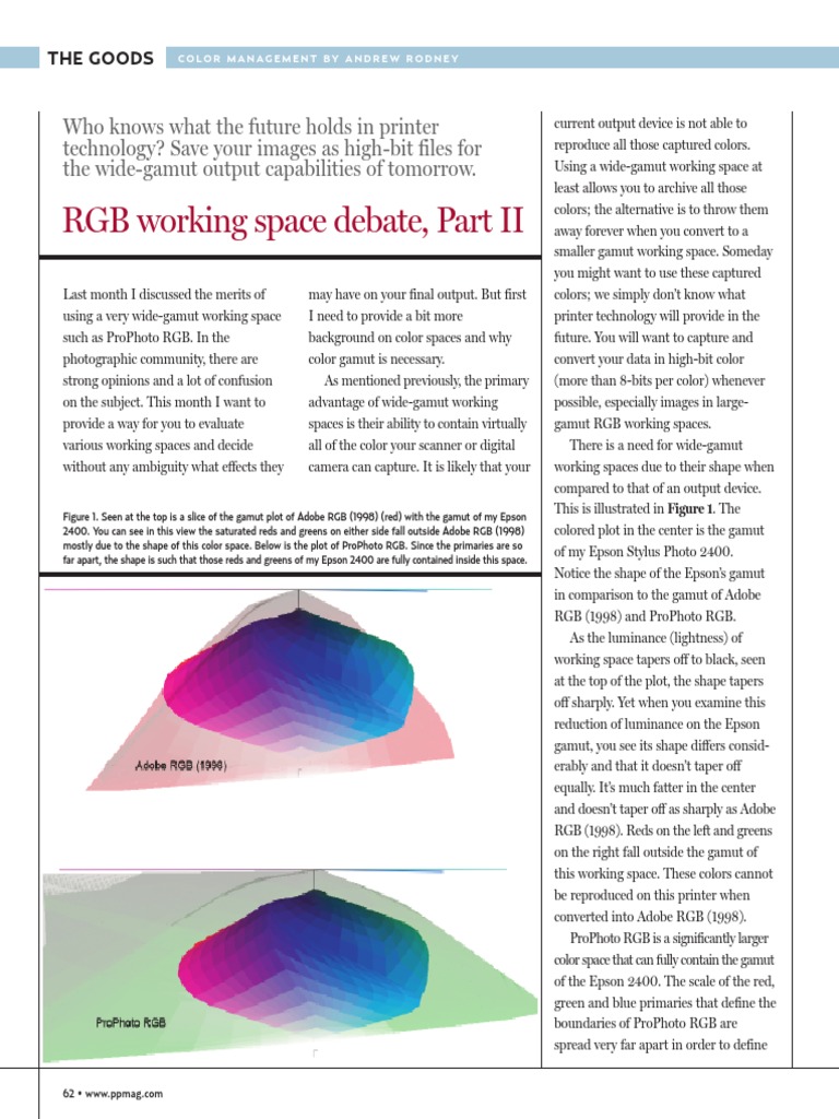 12 The Great Color Space Debate 2 | PDF | Rgb Color Model | Color