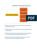 Mind Mapping Modul 6 Pendidikan Kewarganegaraan