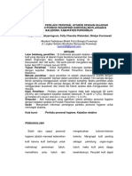 Hubungan Perilaku Personal Hygiene Dengan Kejadian Skabies Di Pondok Pesantren Darussalam Plaosan Iii Baledono, Kabupaten Purworejo