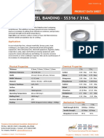 SS316 Stainless Steel Banding Product Data Sheet