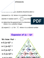 BINOMIAL EXPANSION TITLE