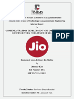 IMC Framework for Launch of Reliance Jio