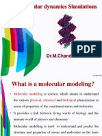 Molecular Dynamics Simulations: Dr.M.Chandra Sekhar