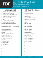 Coping Skills For Kids Free Coping Skills Checklist Sept 2018 PDF