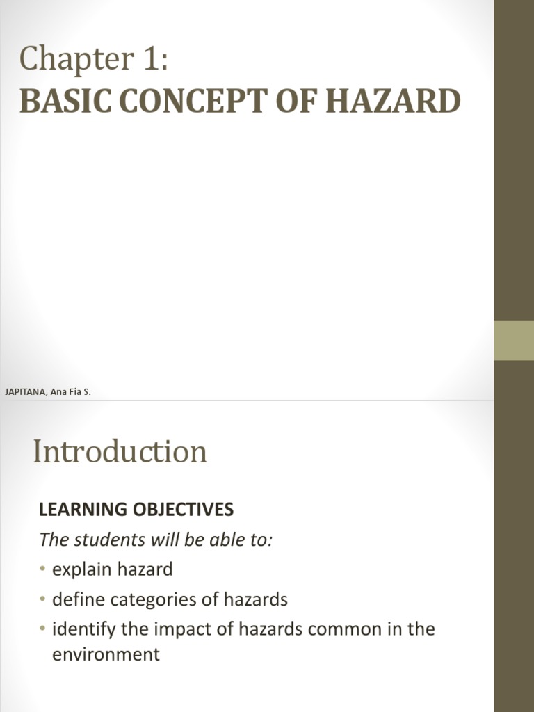 DRRR PPT 1.2 PDF Hazards Risk Management