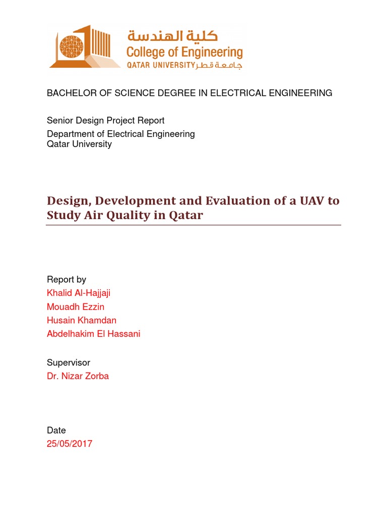 Design, Development and Evaluation of A UAV To Study Air Quality in ...