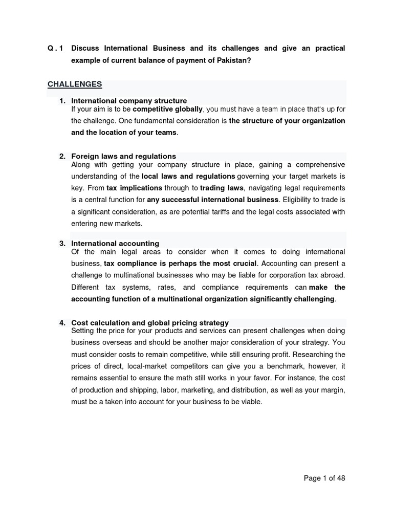International Business | PDF | Inflation | Exchange Rate