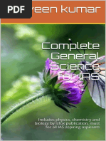 Complete General Science For NSEJS NTSE KVPY IAS Physics Chemistry Biology Sifox Publication Praveen Kumar PDF