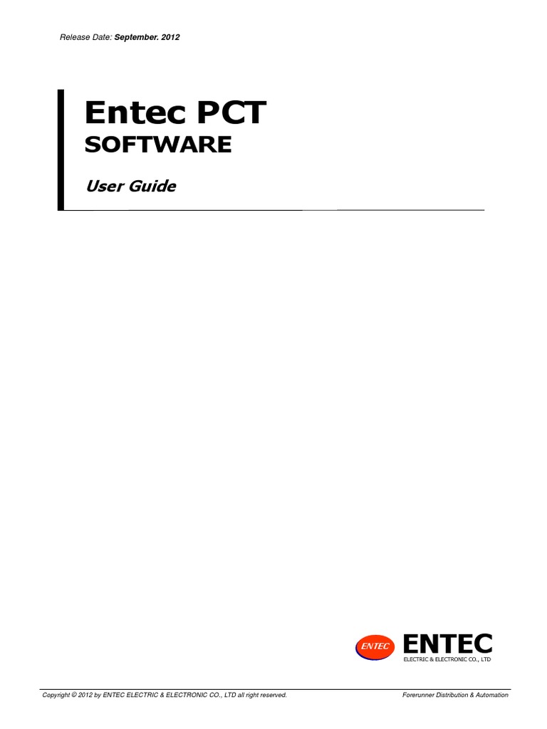 Entec PCT Beta Manual English | PDF | Menu (Computing) | Curve
