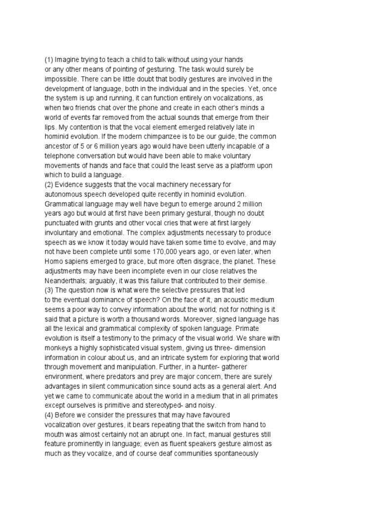 Hand To Mouth PDF Sign Language Gesture