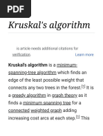 Kruskal's Algorithm - Wikipedia