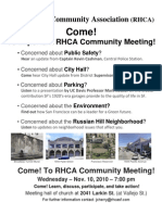 Russian Hill Community Meeting Notice 11-10-10