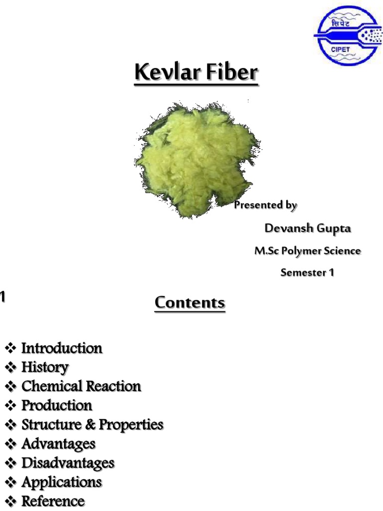 Kevlar Fiber: Devansh Gupta, PDF, Chemical Substances