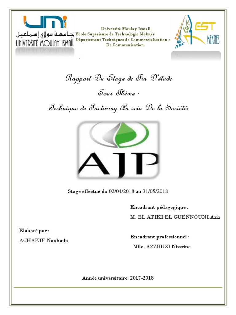 Rapport Stage Gestion Des Ressources Humaines Facture