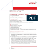 Directors and Officers Liability Insurance: Proposal Form