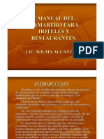 Manual para Camareros de Hoteles y Restaurantes