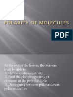 Polarity of Molecules