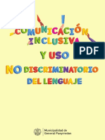 Comunicación Inclusiva y Uso No Discriminatorio Del Lenguaje