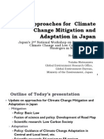 Approaches for Climate Change Mitigation and Adaptation in Japan