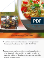 Gastronomy Tourism: by Rajdeep Singh Bundela P.G.D.M. (T.T.,B)