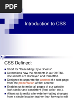 3.2 Introduction To CSS