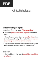 Lesson 2 Political Ideologies